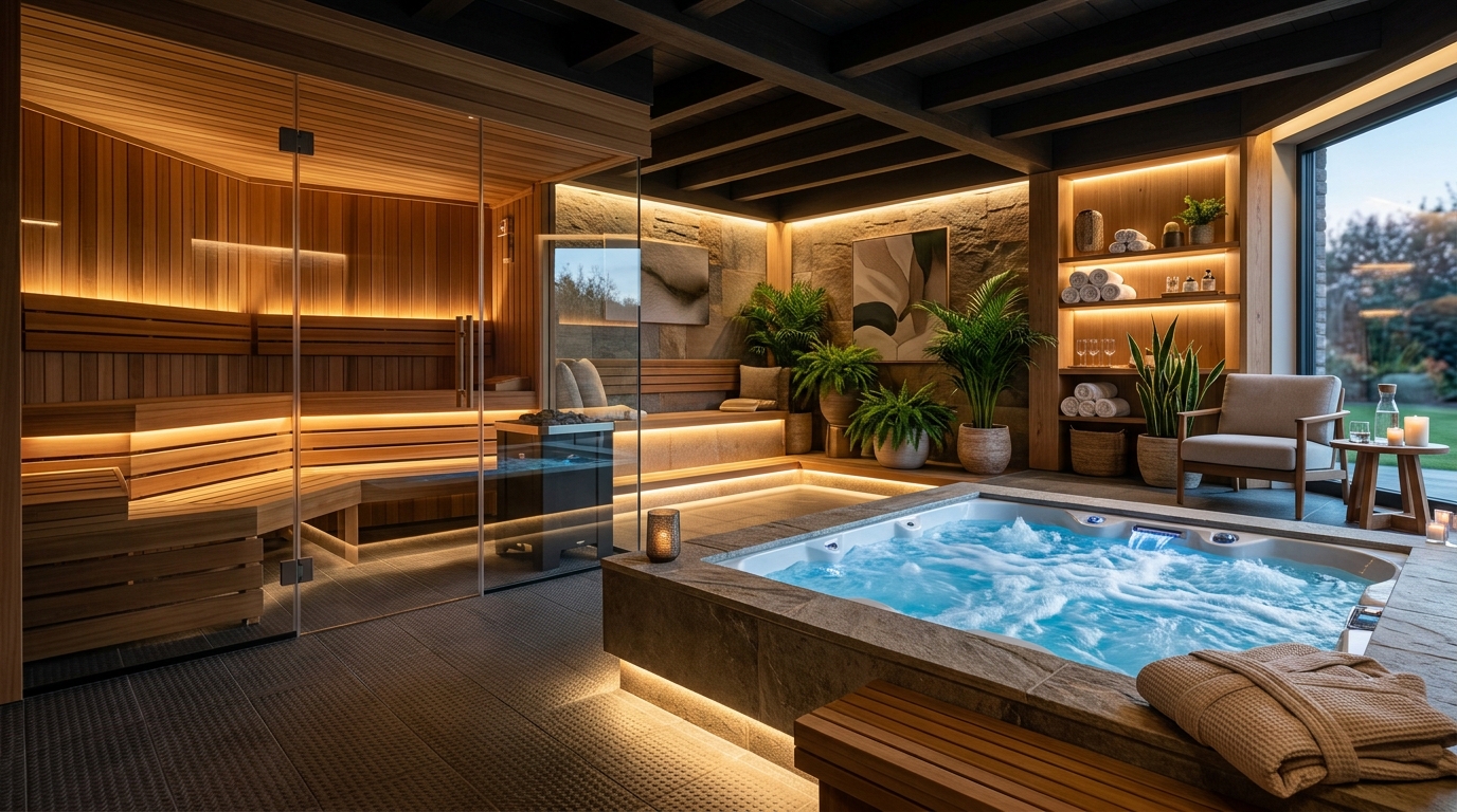 Sauna, Steam Rooms, Jacuzzi & Plunge Pool